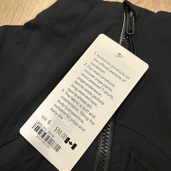 Black Lululemon Define Jacket - Picture 3 of 6